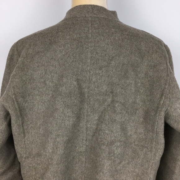 J Jill Wool Angora Funnel Neck Wrap Jacket Medium - Picture 10 of 13